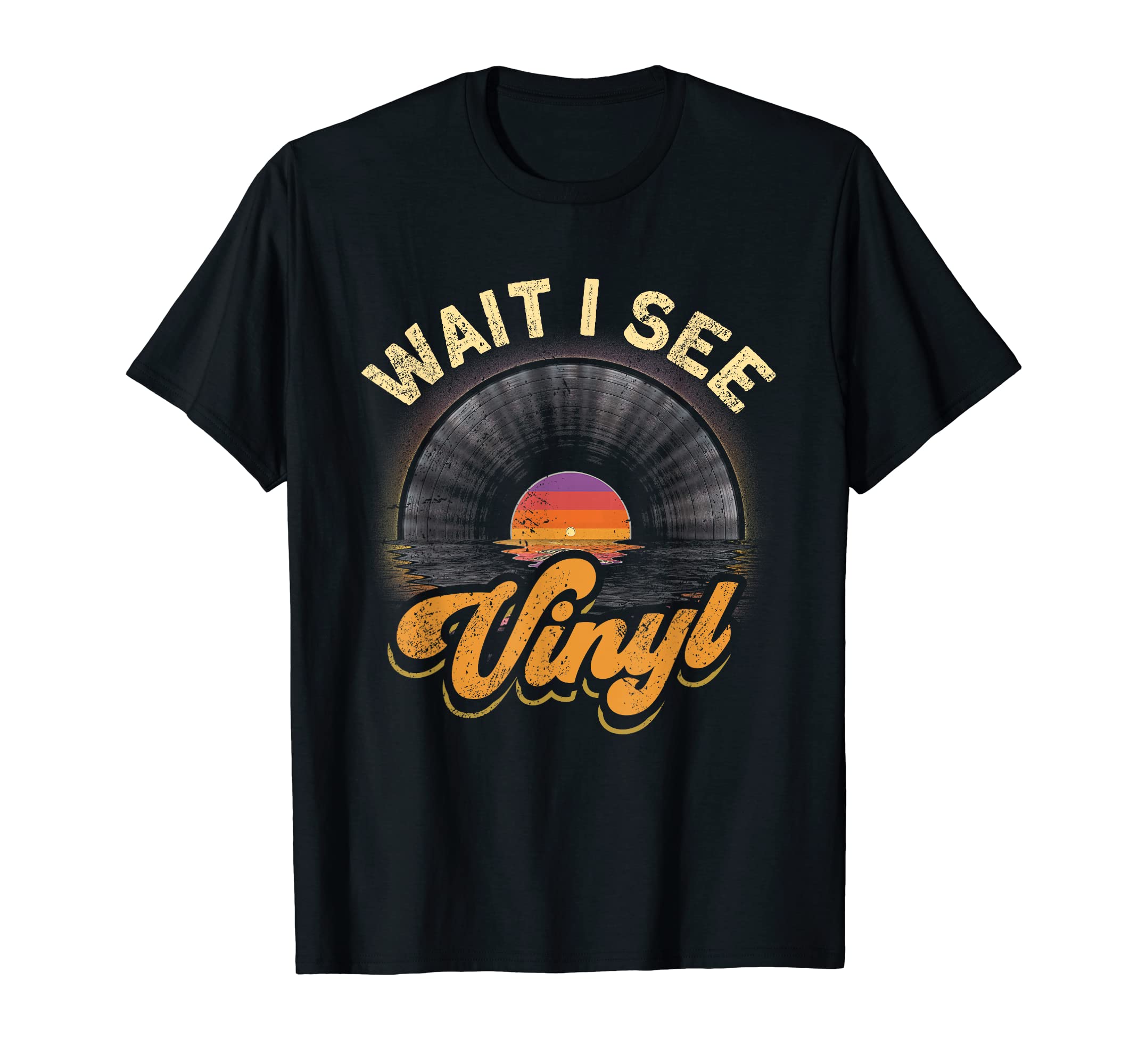 

Футболка с виниловой пластинкой Wait I See Vinyl Music Turntable