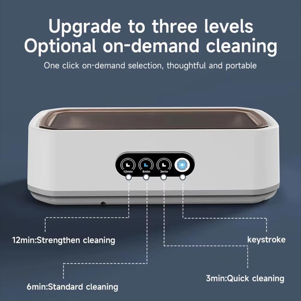 650ML Ultrasonic Jewelry Cleaner High Frequency Vibration Braces Cleaner Dentures