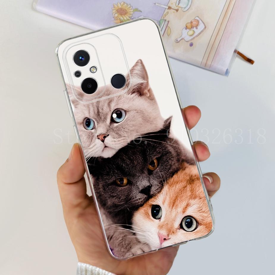 For Xiaomi Redmi 12C Case 2022 Cute Cat Butterfly Soft Silicone Slim Phone Case For Xiaomi Redmi 12C 12 C Redmi12C Fundas Bumper
