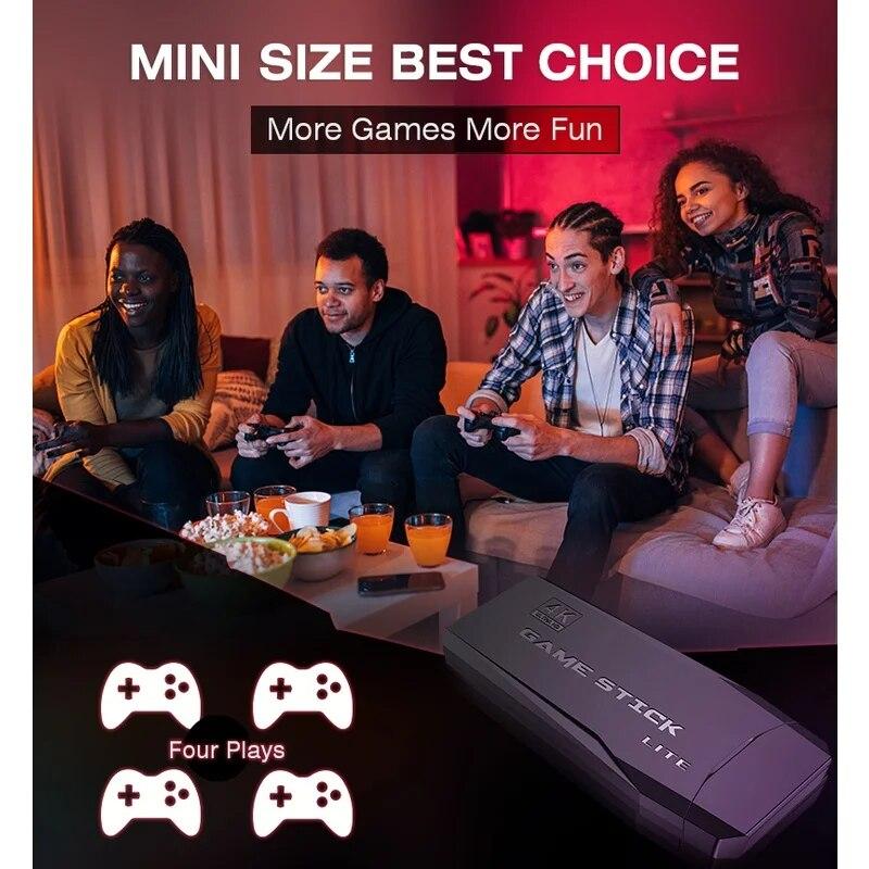 Video Game Console 2.4G Double Wireless Controller Game Stick 4K 20000 Games 64 32GB Retro Games for PS1/GBA Boy Christmas Gift