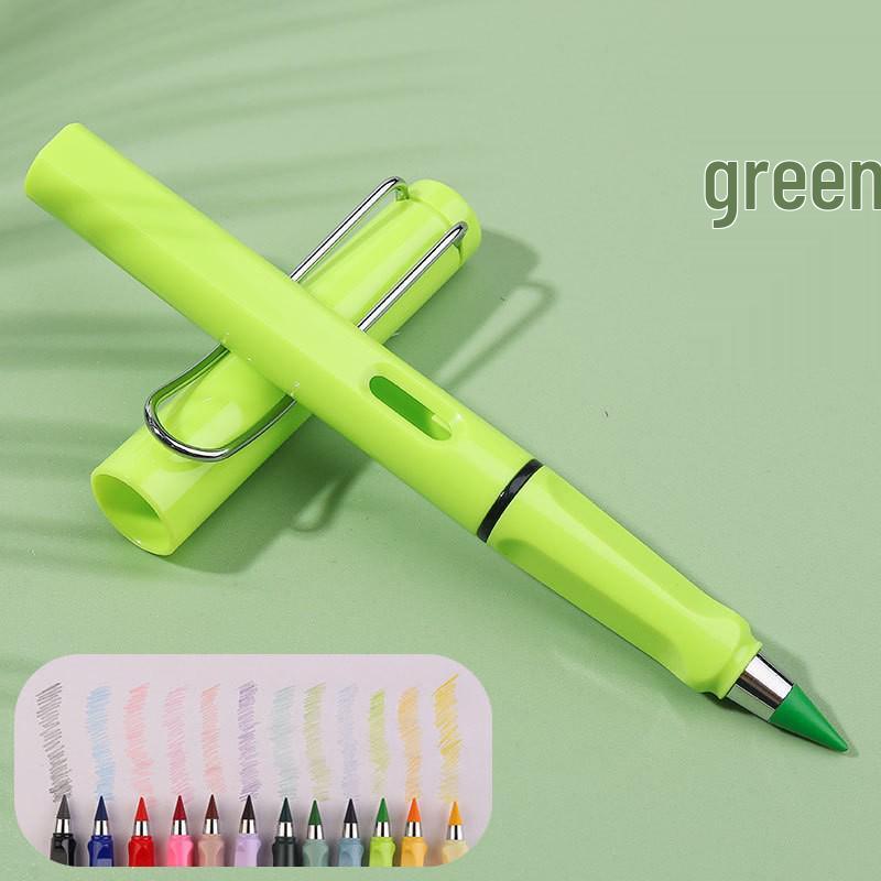 12-Color Endless Pencil: Black Technology Eternal Colored Pencils