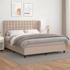 3137567 vidaXL Divan Bed with Mattress Grey 200x200 Cm Faux Leather