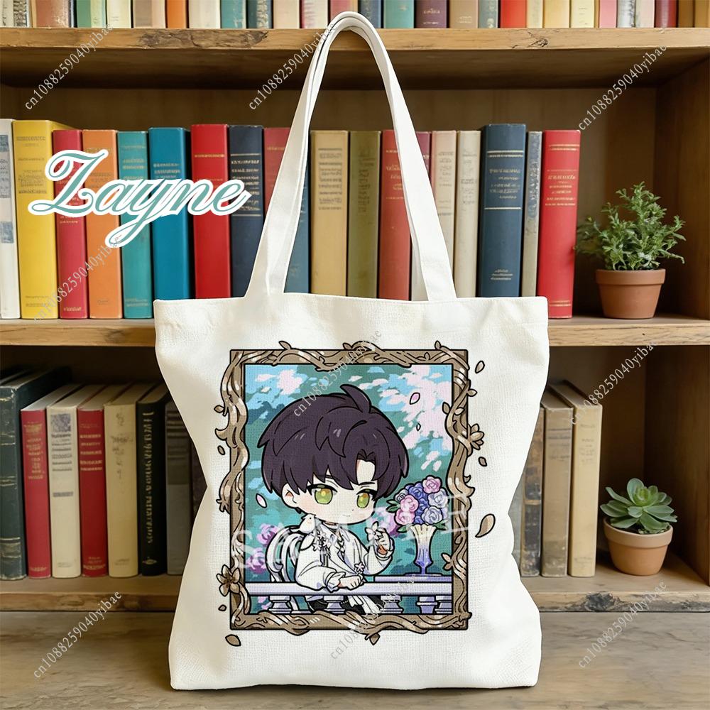 Love and Deepspace Cartoon Canva Bag Sylus Rafayel Zayne Xavier Caleb 35x40CM Romantic Spring Anime Fans Character Shoulder Bag