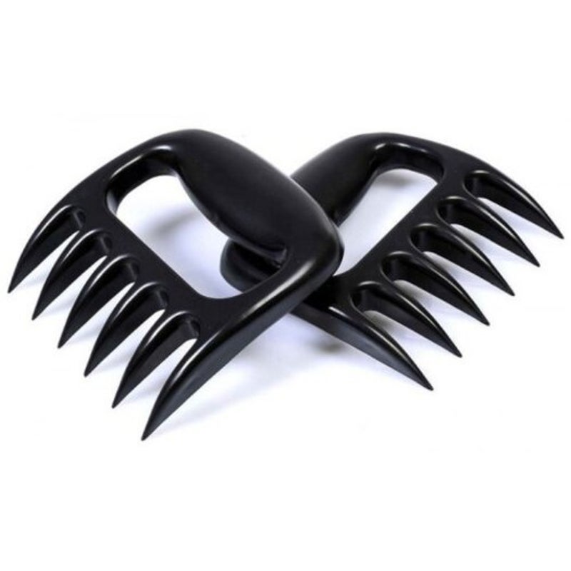 Cooking Utensils 2Pcs Bbq Meat Claws Shredding Forks Black