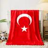 Türkische Flagge Design Decke für alle Jahreszeiten Decke Mittagspause Überwurf Geschenk