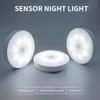 3PCS Motion Sensor Night Light Optional Warm White or Cold White LED Lamp Auto Induction Lighting for Bedside Stairs Hallway Cab