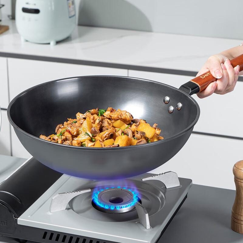 Debo Aina 32cm Non-Coated Iron Wok