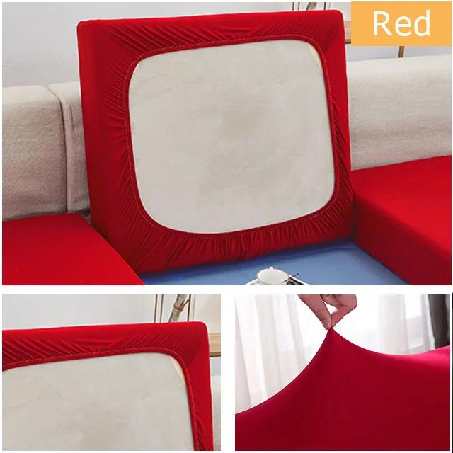 

Plain Color Stretch Sofa Seat Cushion Cover For Living Room Elastic Furniture Protector Couch Chaise Longue Sofa Seat Slipcover Back cushion cover