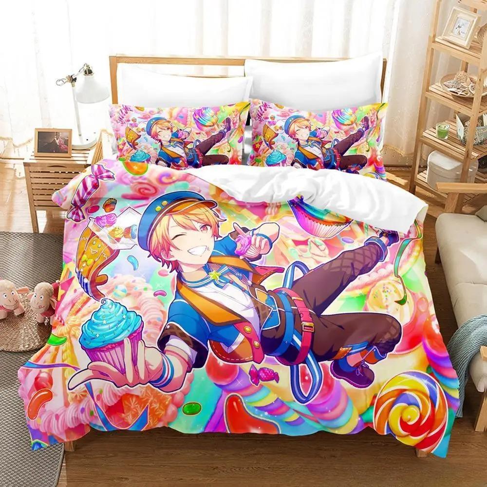 New Wonderlands X Showtime Bedding Set Single Twin Full Queen King Size Bed Set Adult Kid Bedroom Duvet Cover Sets Anime Girls