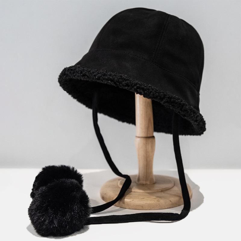 

Флисовая Утепленная Осенне-Зимняя Шляпа-Ведро Теплая Женская Шляпа-Ведро Женская Теплая Шляпа с Защитой Ушей для Осени и Зимы One Size