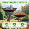 Iron Bird Feeder Ground Plugin Vintage Bird Water Bowl Bird Feeding Dish  Garden