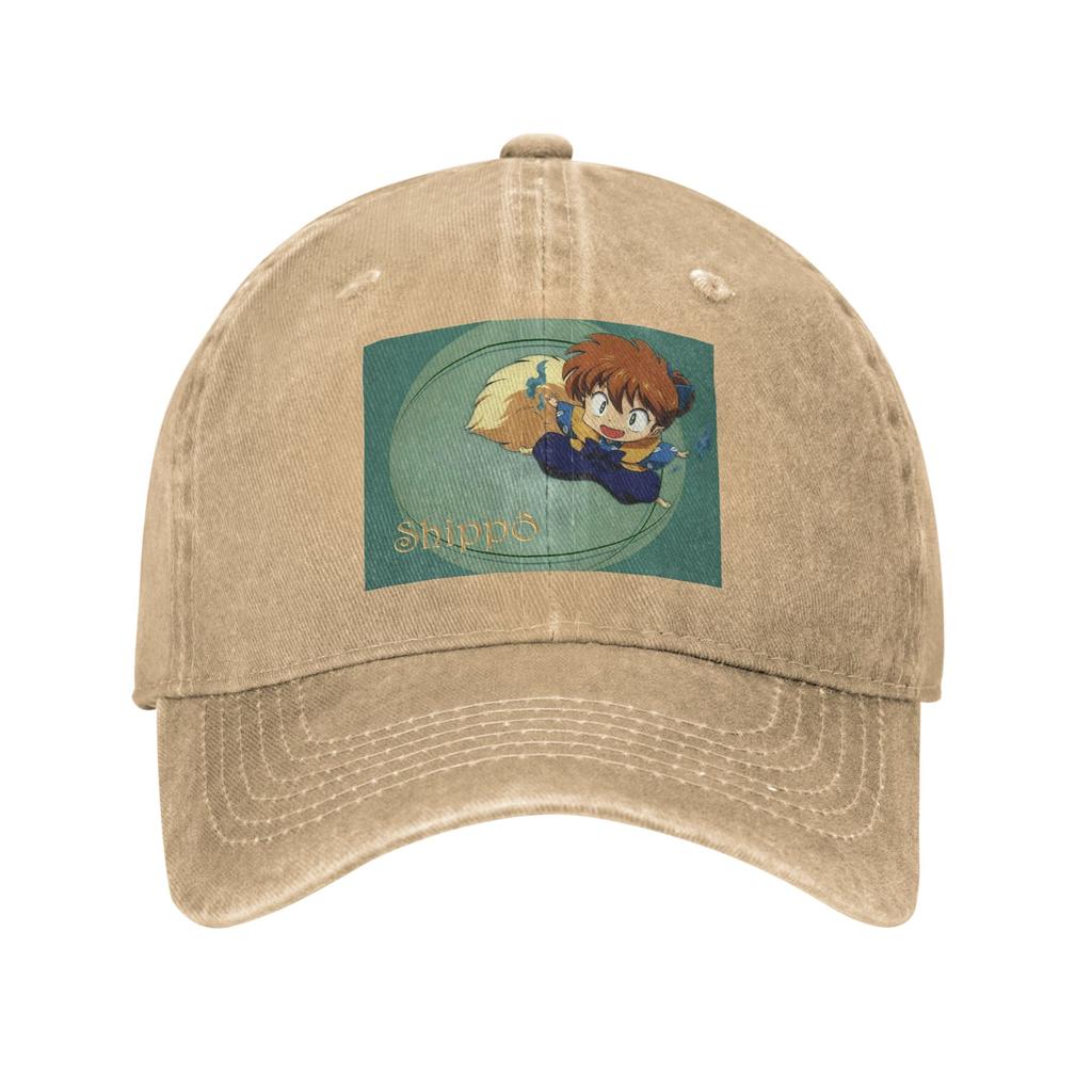 Anime Inuyasha Shippo Denim Cap Casual Baseball Caps Adjustable Hat Summer Unisex Baseball Hats