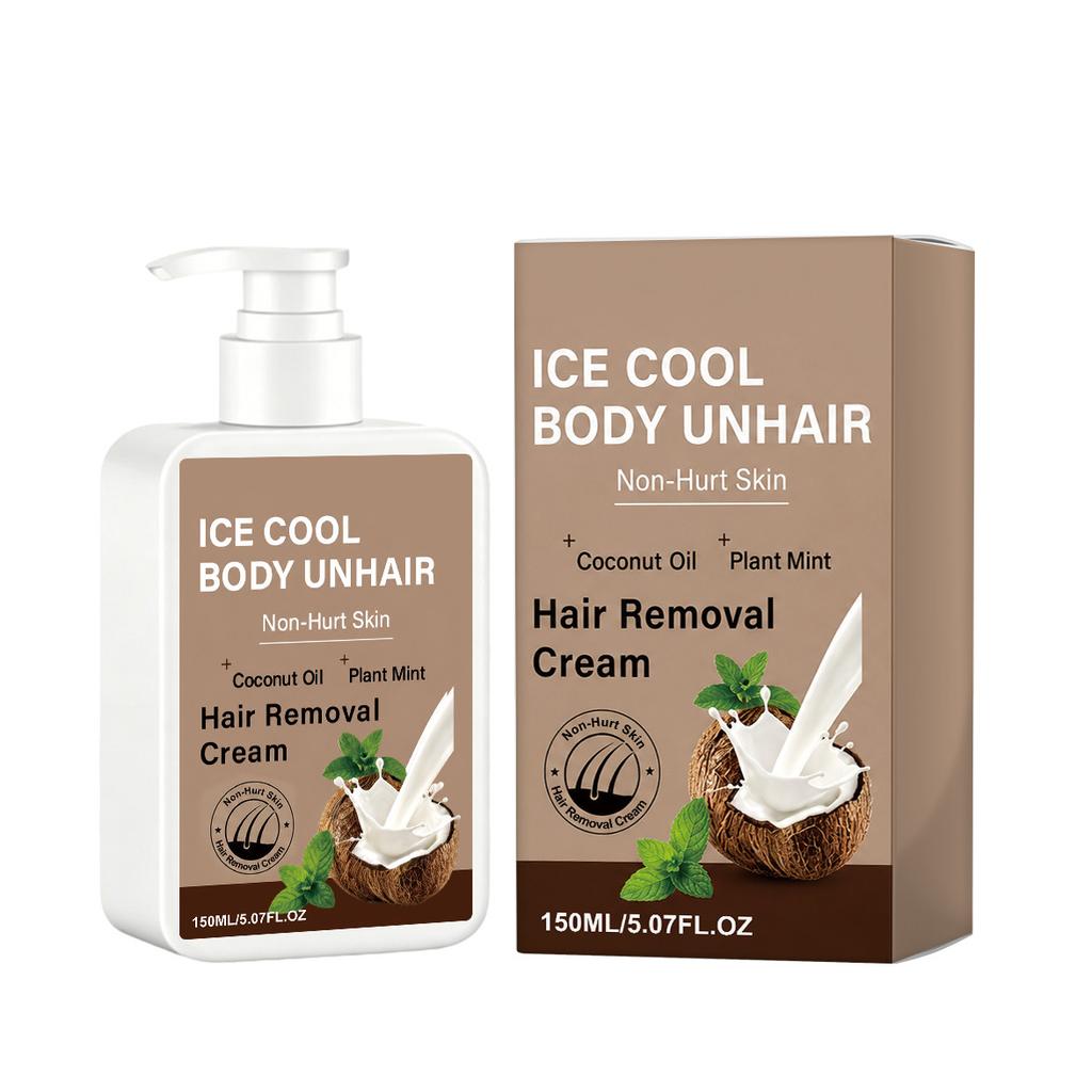Sanfte Ganzkörper-Haarentfernungscreme für Arme, Beine, Achseln, Glatt, Feuchtigkeitsspendend, Saubere Haarentfernungscreme 150ml