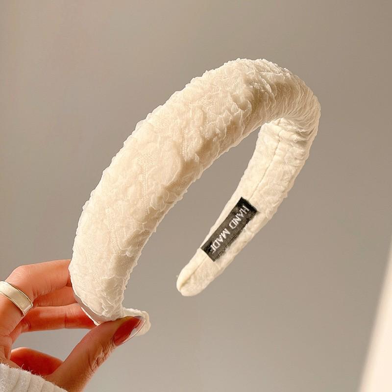 

Женский розовый летний широкий обруч для волос 2023: Головной убор Sweet Temperament для умывания лица