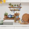 Bemalte Küchenregale Küchenutensilien Restaurant Zuhause Wandhintergrund Verschönerung Dekoration Wandaufkleber