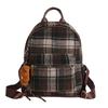 Schoolbag1011 New Fashion Versatile Plaid Women's Backpack Cute Small School Bag Korean Version Multifunctional Mini Small Backpack