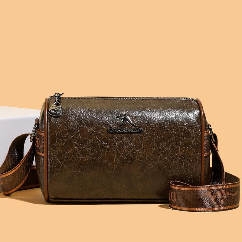 Torebka na jedno ramię, Retro i prosta, Torebka w kształcie poduszki z lekkim luksusem i modną fakturą, Torebka crossbody