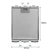 Silver Cooker Vent Filter Dimensions:305 X 267 X 9mm