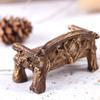 Garden DIY Craft Resin Bench Miniature Park Seat Ornaments Furniture Figurines Lawn Chairs Set