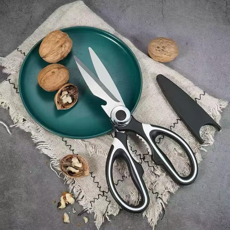 

Multifunctional Kitchen Scissors Household Kill Fish Cut Vegetables Roast Broiler Bone Scissors Stainless Steel Scissors Set