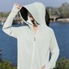 Sunscreen Clothing Women's 1011 New Large Brim Summer Ice Silk Skin Clothing Jacket Light and Breathable Loose Sunscreen Clothing