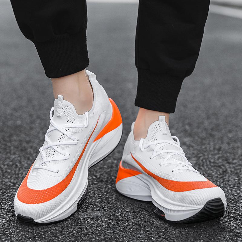 Herren Unisex Mode Sneaker Atmungsaktiv Bequem Runde Zehenpartie Laufschuhe Damen Trainer Dämpfung Paar Schnürschuhe Tennisschuhe