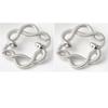2Pcs 316L Stainless Steel Snake Nipple Rings Punk Industrial Body Piercing Jewelry