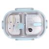 304 Stainless Steel Lunch Box Compartment Liner Thermal Insulation Bento Lunch Box Illustration Style Leak Proof