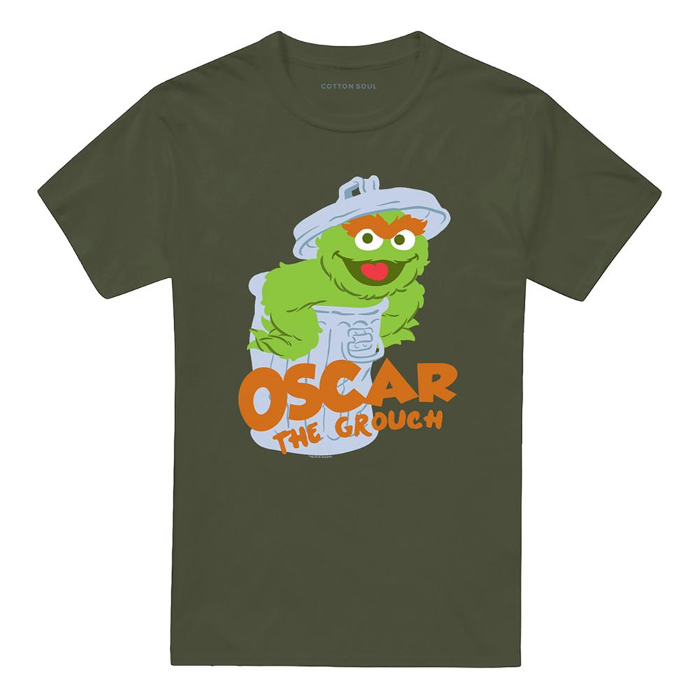 Sesame Street Unisex Adult Oscar The Grouch T-Shirt