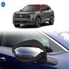 Shiny / Carbon Fiber Look / Black Style Side Door Rearview Mirror Cover Trim For Nissan Kicks 2025 2026 Car ABS Accessories