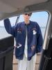Men's Cartoon Puppy Embroidered Hoodie - Autumn/Winter Plus Velvet Casual Jacket