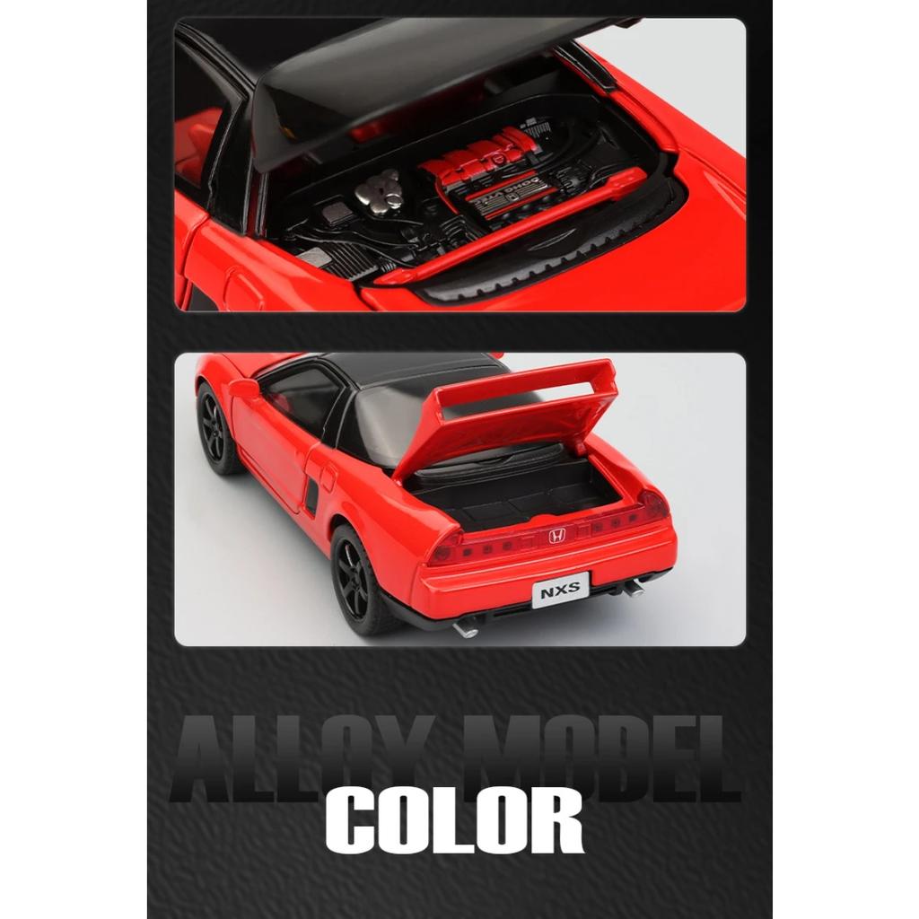1/32 Honda Acura NSX NA1 Supercar Racing Sports Couple Alloy Metal Diecast Model Car Pull Back Collection & Hobby Gifts Present
