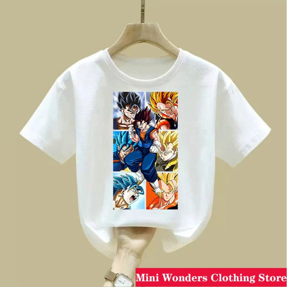 Dragon Ball Boys' Clothes T Shirt Anime Cosplay Son Goku T-shirts Boy T-shirts Tops Children Clothing Summer Short Sleeve Tees