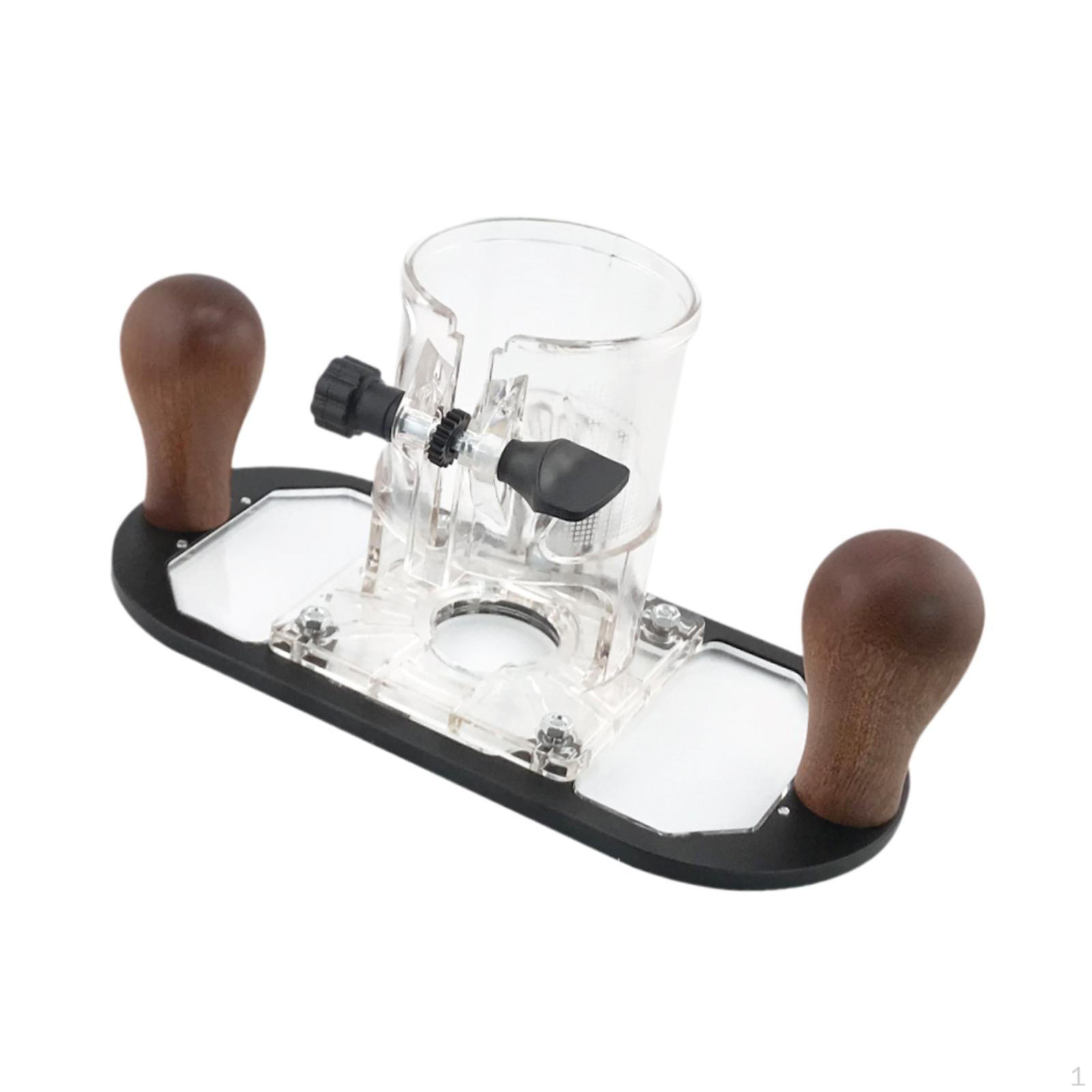 

Фрезерная база для деревообработки с рукояткой, пазовальная скоба, кромочный фрезер чёрный