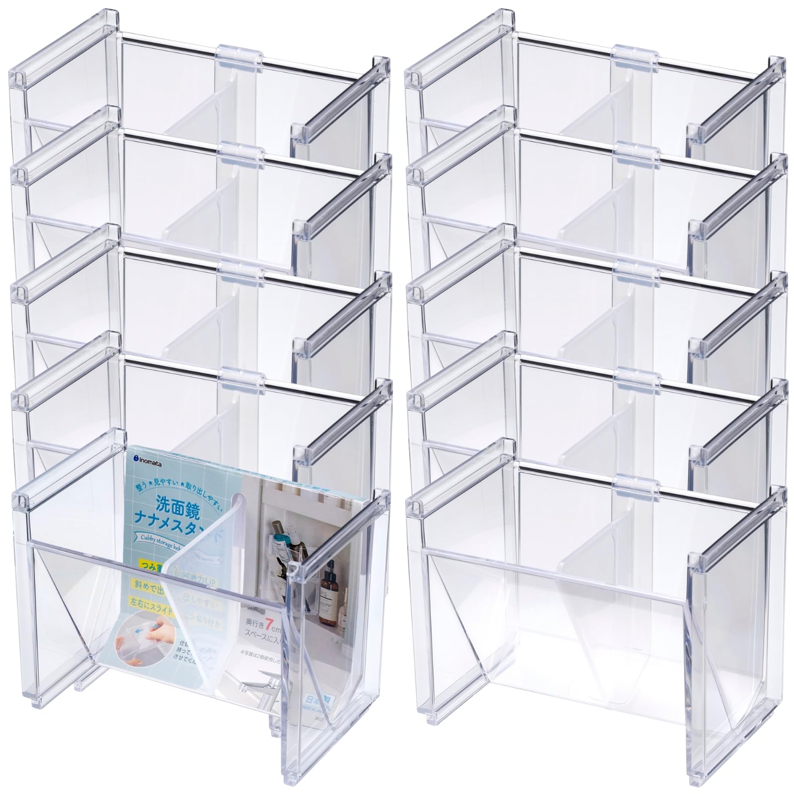 Inomata Chemical Small Item Bathroom Mirror Diagonal Made in Easy Access to Fits Bottles and Stylish and Product 9466 Inomata-k Storage Stand 5130₽