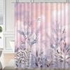 Elegant Pastel Floral Print Waterproof Shower Curtain - Stylish, Durable & Easy-Care Choice for Romantic Bathroom Decor