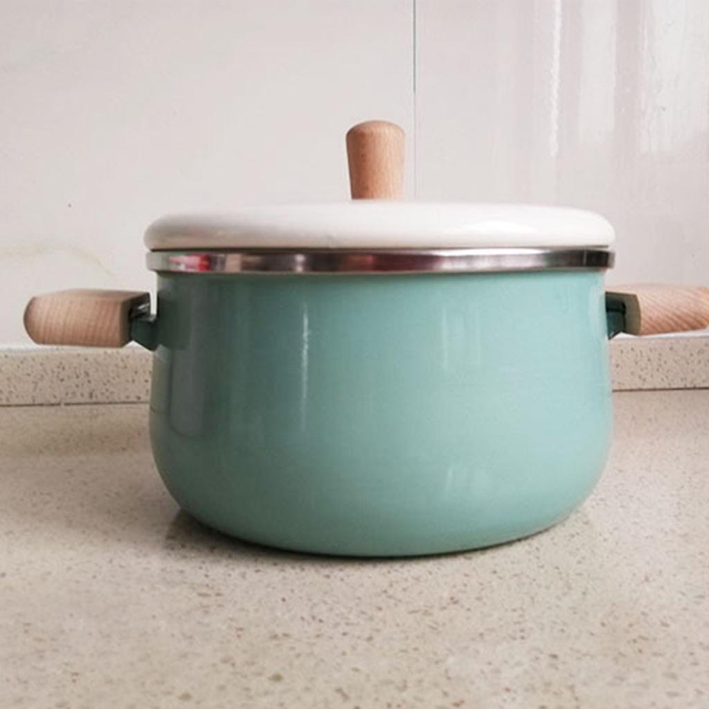 Japanese Enamel Milk Pot Soup Pot Baby Food Pot Milk Pot Induction Cooker Universal Cookware