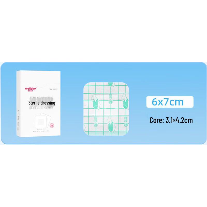 WELLDAY Transparent Waterproof Bandages 6cm x 7cm