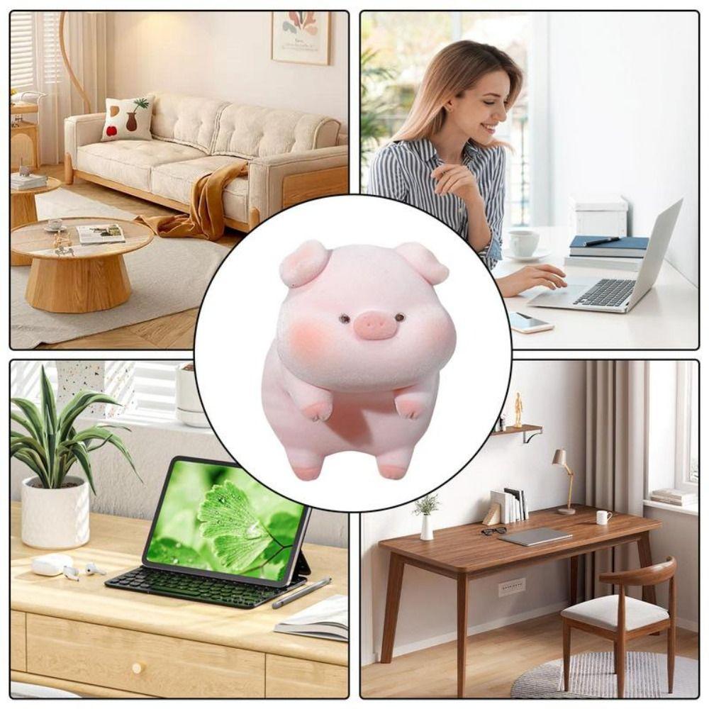 Panda Dog Computer Monitor Decoration Desk Ornament Center Console Doll  Auto Interior