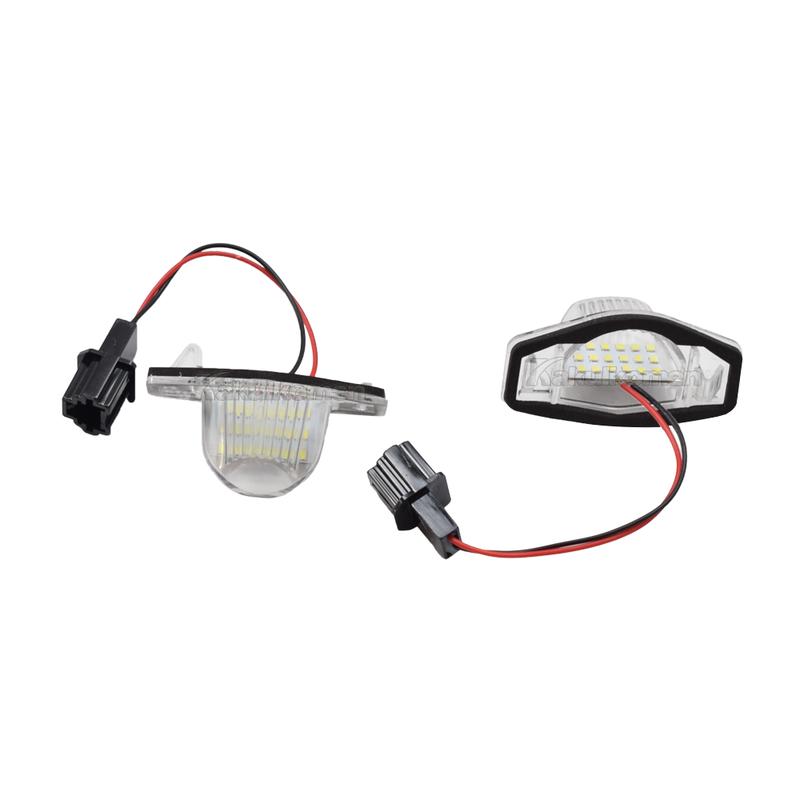 Error Free LED Car Number License Plate Light for Honda Crv Fit Jazz Odyssey Stream Freed Logo Insight HRV FRV Tag Lamp Assembly