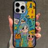 Graffiti Girl Applies Apple 17Promax Mobile Phone Case 16 Acrylic 14 Cute 13 anti-17ProM Anti-drop