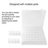 56 Slots Plastic Nail Art Accessory Decorations Jewelry Rhinestone Storage Organizer Box
