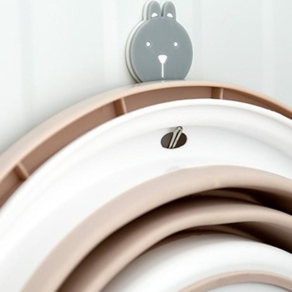 Portable Plastic Bucket High Temperature Resistance Collapsible Wash Basin Mop Bucket  Bath