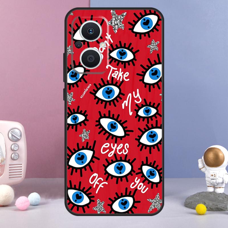 Lucky Eye Blue Evil Eye Print Funda For OPPO Reno 8 Lite 11F 12F 13F 14F 10 11 12 13 14 Pro OPPO Find X9 X5 X6 X8 Pro Case