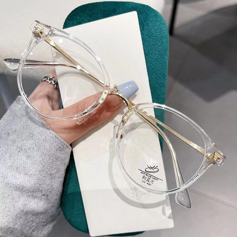 Material Eyeglass Frame Men Women Blue Light Blocking Women'S Glasses Frame Round Shape Women’S Eyewear Frames