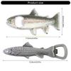 Multifuntional Caps Fish Bottle Opener Stainless Steel Texture Beer Opener top sale