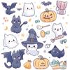 Naklejka Halloweenowa Naklejka Dynia Duch Naklejka do Dziennika Podwójna Z Naklejką Dekoracja Prezentu Naklejka Uszczelniająca Prezent