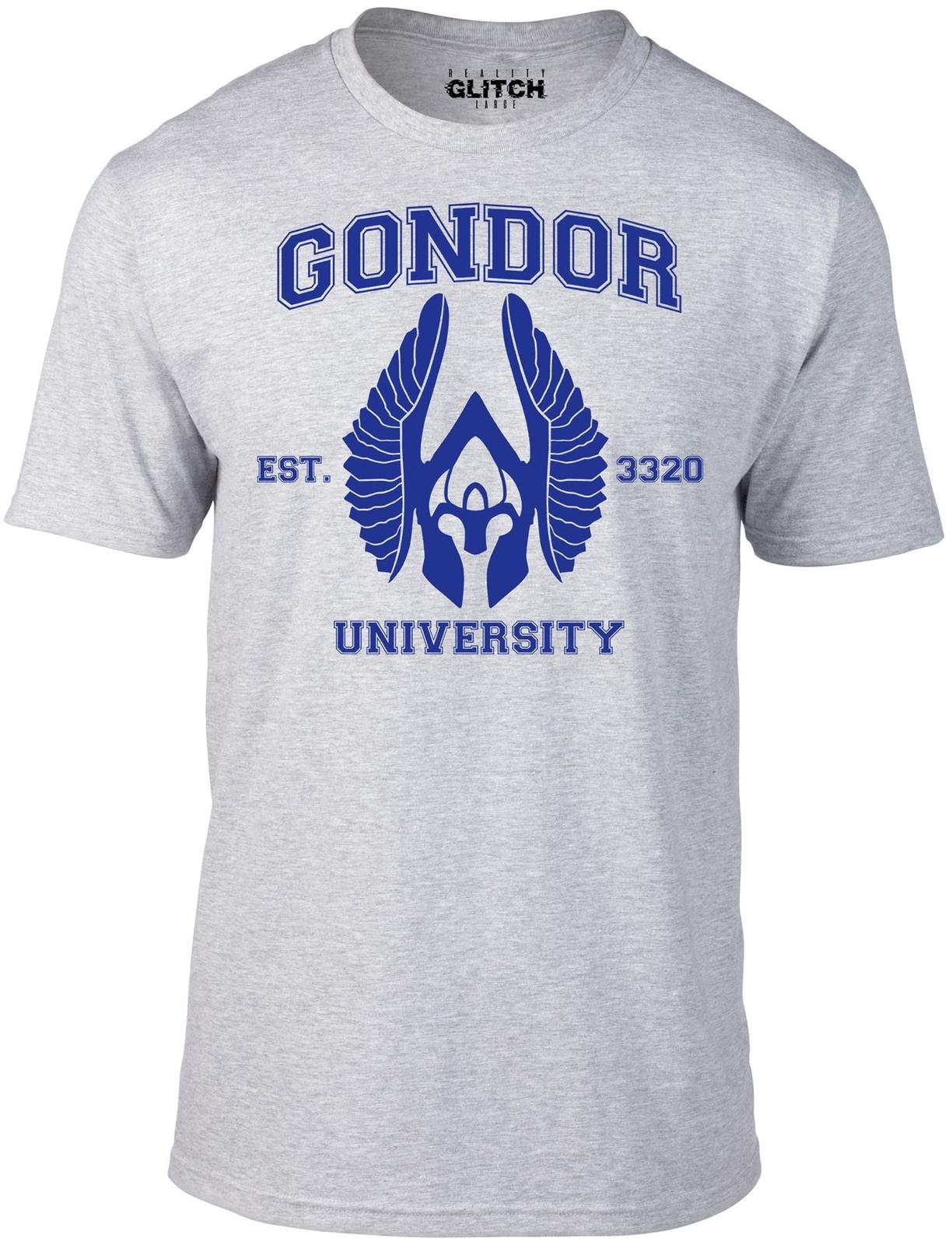 Gondor University Men s T-Shirt Mens Womens Tees Top Funny Rings Hobbit 4XL