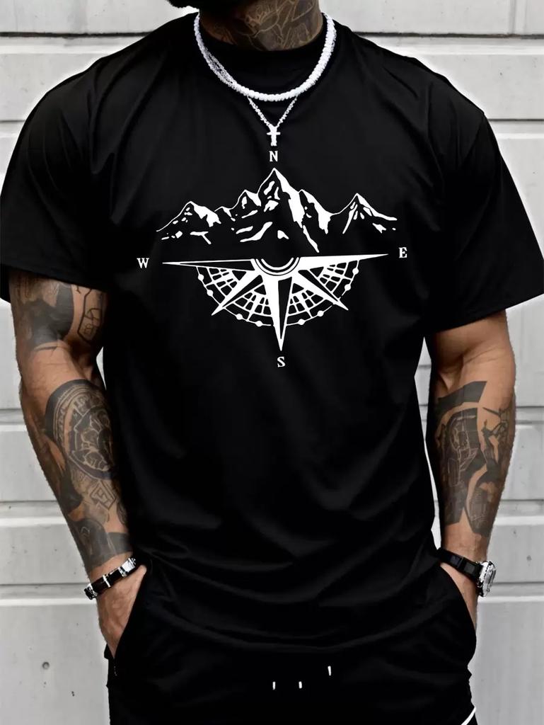 Unisex's Plain Round Neck Short Sleeve Casual T-Shirt