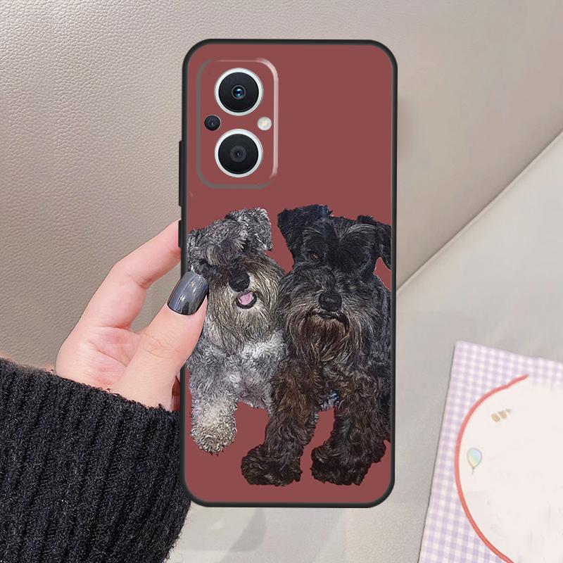

Schnauzer Puppy Dog Art Funda For OPPO Reno 14 10 11 12 13 Pro 12F 11F 13F 14F 7 8 Lite OPPO Find X9 X8 X6 Pro Case OPPO Find X9 Pro